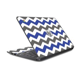 HP Chromebook 11 G5 GREY BLUE CHEVRON Laptop Skin