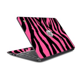 HP Chromebook 14 G3 PINK ZEBRA Laptop Skin