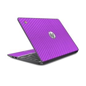 HP Chromebook 11 G2 PURPLE CARBON FIBER Laptop Skin