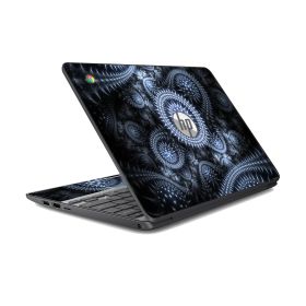 HP Chromebook 11 G5 SILVER ABSTRACT Laptop Skin