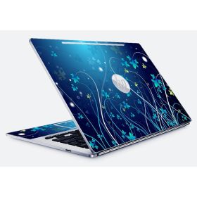 HP Chromebook 13 G1 BLUE FLOWERS Laptop Skin