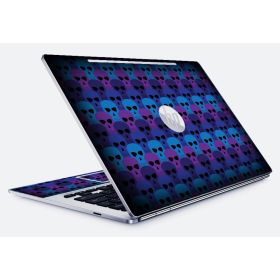 HP Chromebook 13 G1 BLUE SKULLS Laptop Skin