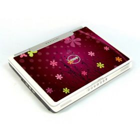 Dell Inspiron 6400/ E1505/ 1501  RETRO PINK FLOWERS Laptop Skin