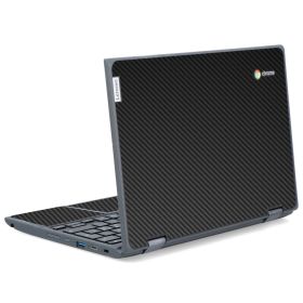 IBM/Lenovo Chromebook 500e G2 BLACK CARBON FIBER Laptop Skin