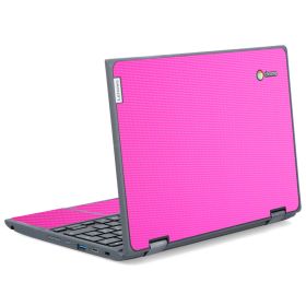 IBM/Lenovo Chromebook 500e G2 PINK CARBON FIBER Laptop Skin