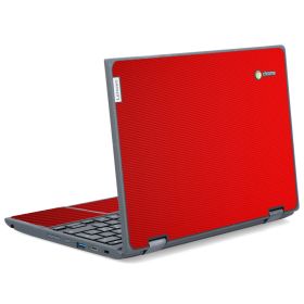 IBM/Lenovo Chromebook 500e G2 RED CARBON FIBER Laptop Skin