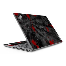 ThinkPad P14S G3 BLACK SKULLS RED Laptop Skin