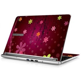 Samsung Chromebook XE303C12 RETRO PINK FLOWERS Skin