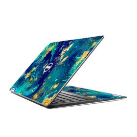 Dell XPS 13 9370 / 7390 BLUE AND GOLD MARBLE Laptop Skin