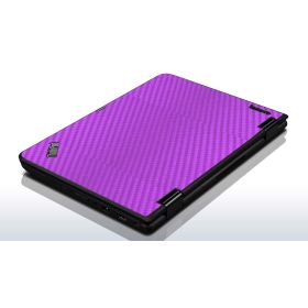 IBM/Lenovo 11e Chromebook PURPLE CARBON FIBER Laptop Skin